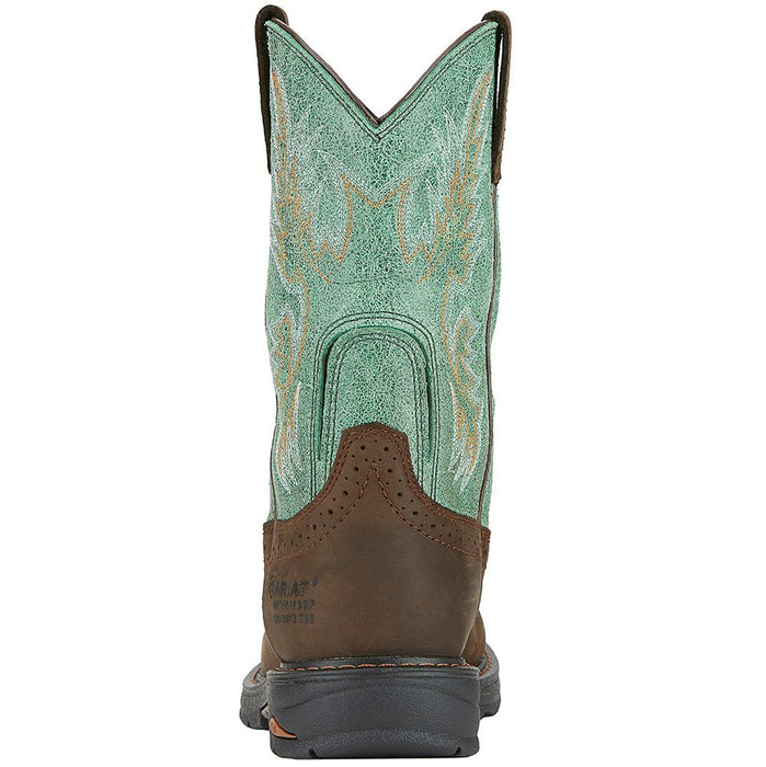Ariat Tracey Oily Distressed Brown 9` Turq Top
