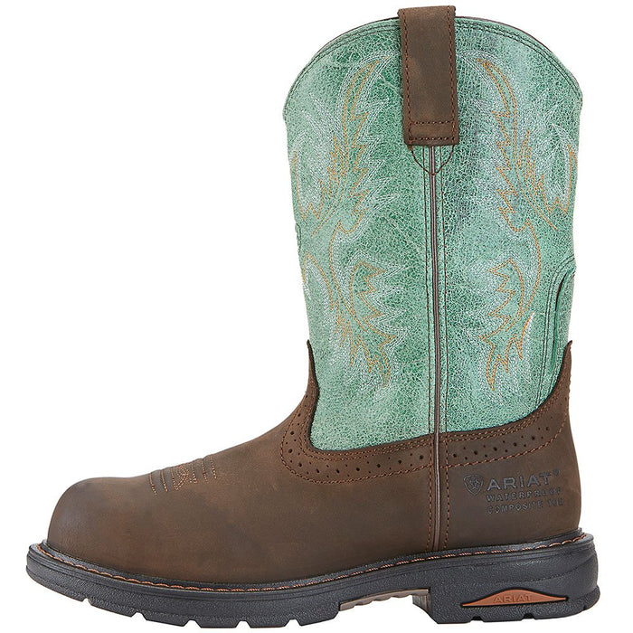 Ariat Tracey Oily Distressed Brown 9` Turq Top