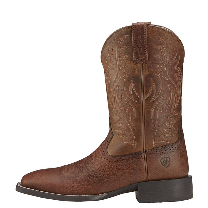 Ariat Men's Sport Western Fiddle Brown Cowboy Boots