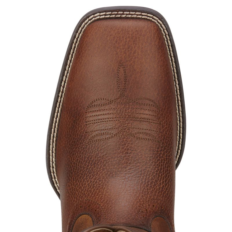 Ariat Men's Sport Western Fiddle Brown Cowboy Boots