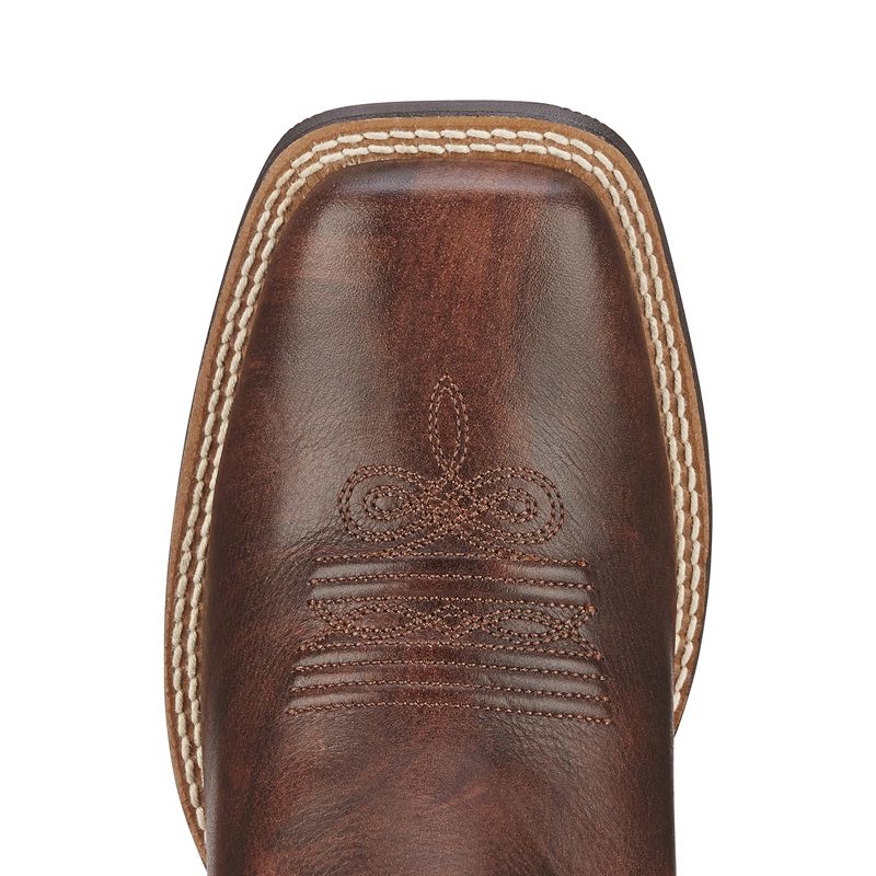 Ariat Women's Round Up Yukon Brown Cowgirl Boots