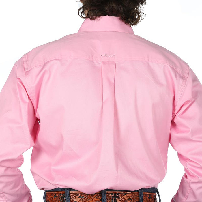 ARIAT Men's Pro Series Dayne Classic Fit Western Shirt - Prism Pink, Performance Riding Shirt