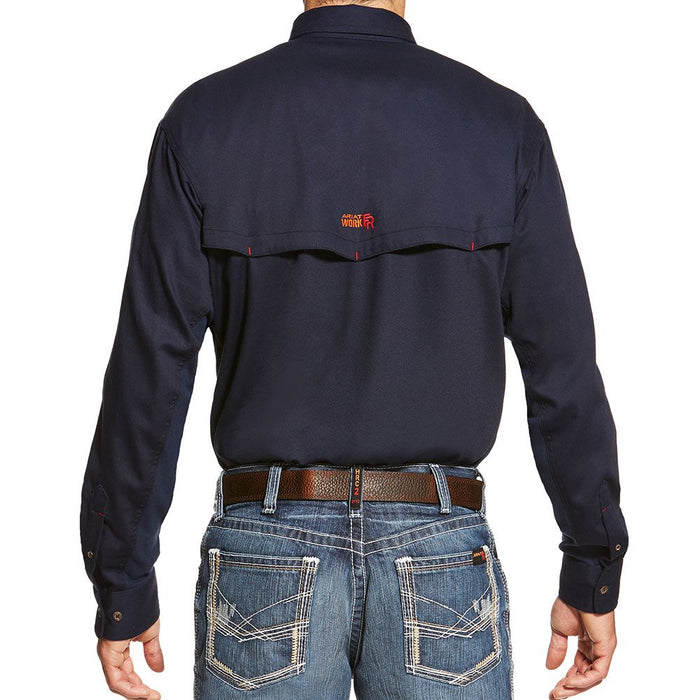 Ariat Men's Flame Resistant Navy Solid Shirt