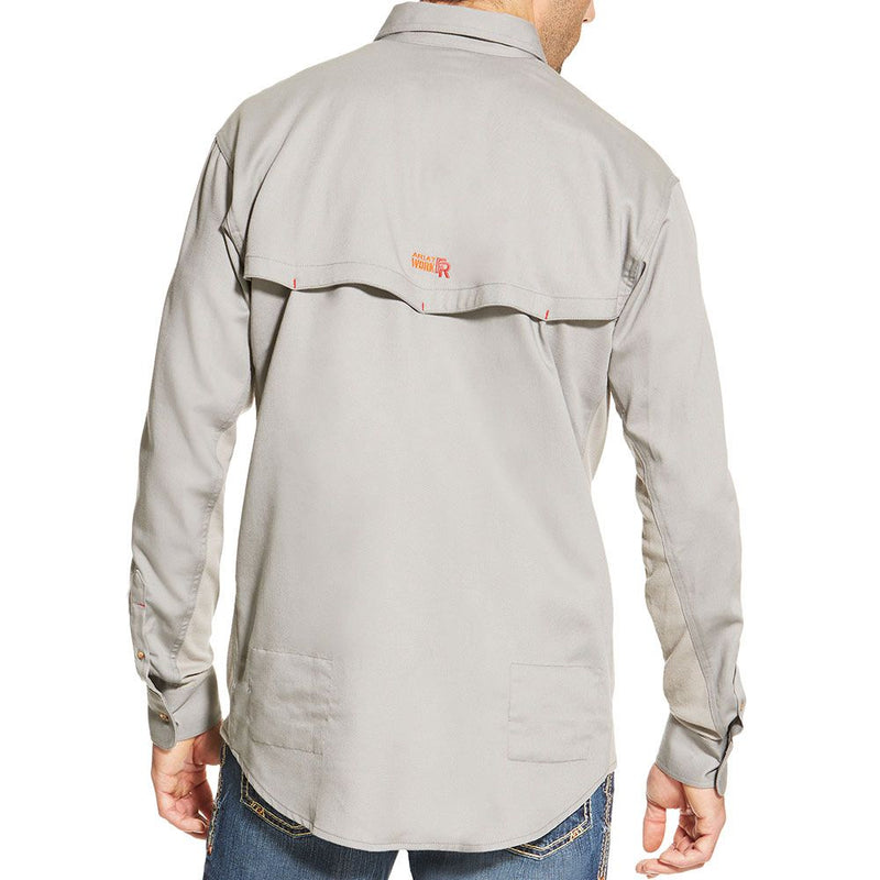Ariat Men's Flame Resistant Silver Solid Shirt