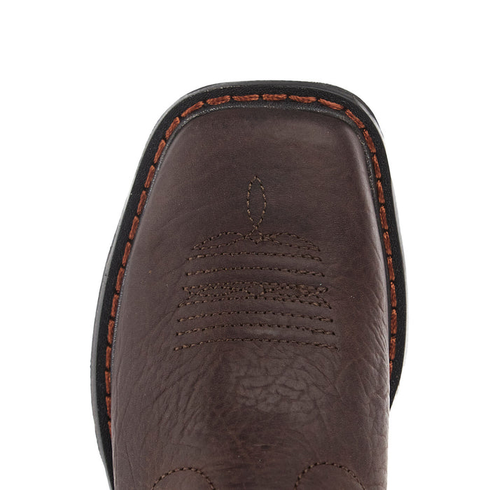 Ariat Kid`s WorkHog Bruin Brown Wide Square Toe Boot