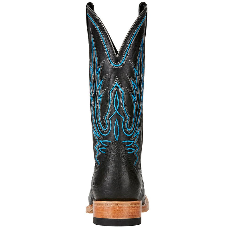 Relentless By Ariat Men's Black Full Quill Ostrich-13in Deputy Top Boots