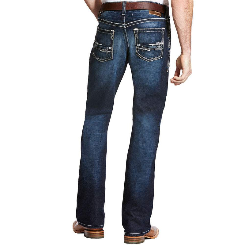 Ariat Men's M4 Adkins Relaxed Fit Stretch Boot Cut Jeans