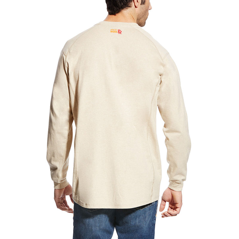 Ariat Men's Flame Resistant Sand Air Crew Long Sleeve Shirt