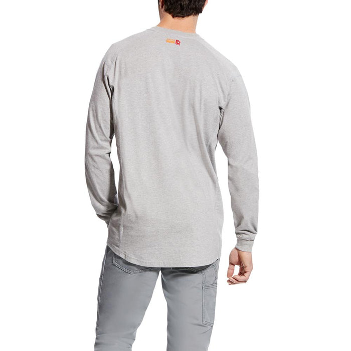 Ariat Men's FR Air Long Sleeve Silver Fox Henley Shirt