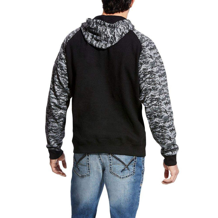 Ariat Men's Patriot Black Camo Hoodie