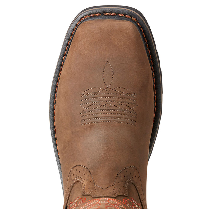Ariat Mens Sierra Delta H2O Oily Brown 10in Top Work Boots