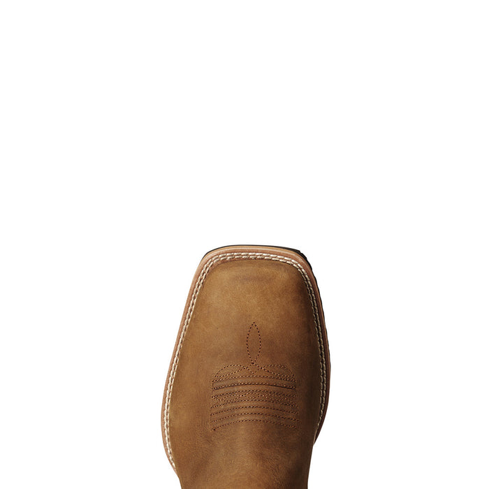 Ariat Men's Hybrid Rancher Distressed Brown Square Toe Cowboy Boot