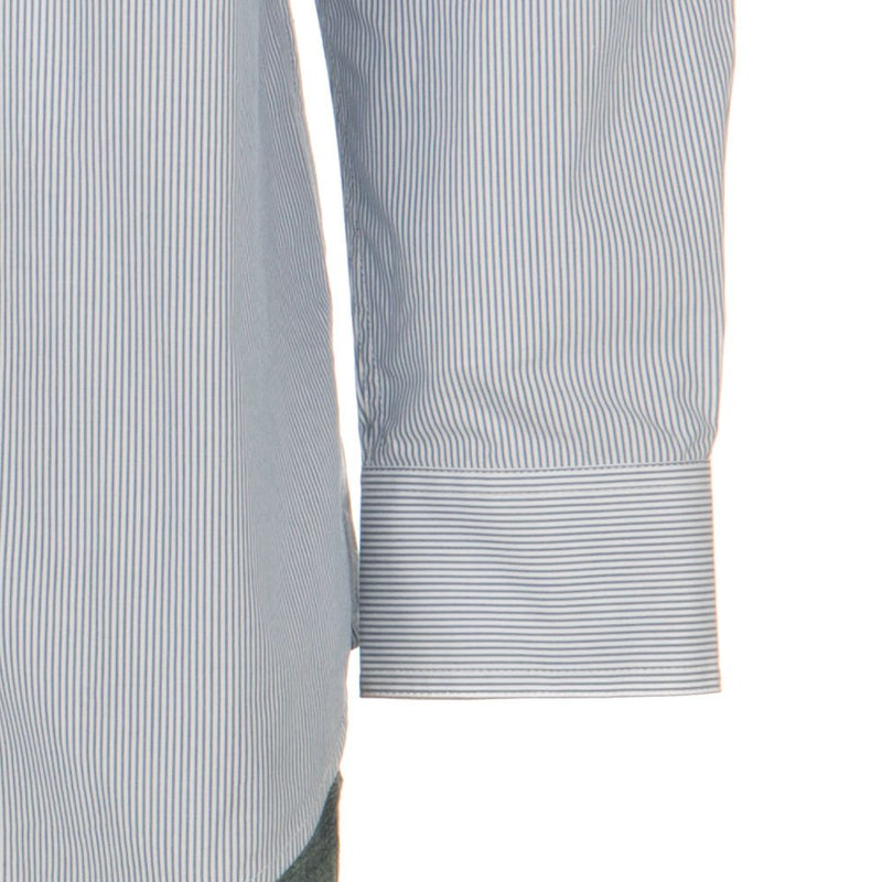 Ariat Men's Arait Dayne Mini Blue Stripe Long Sleeve Shirt