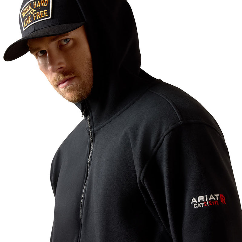 Ariat Men's FR DuraStretch Black Zip Hoodie