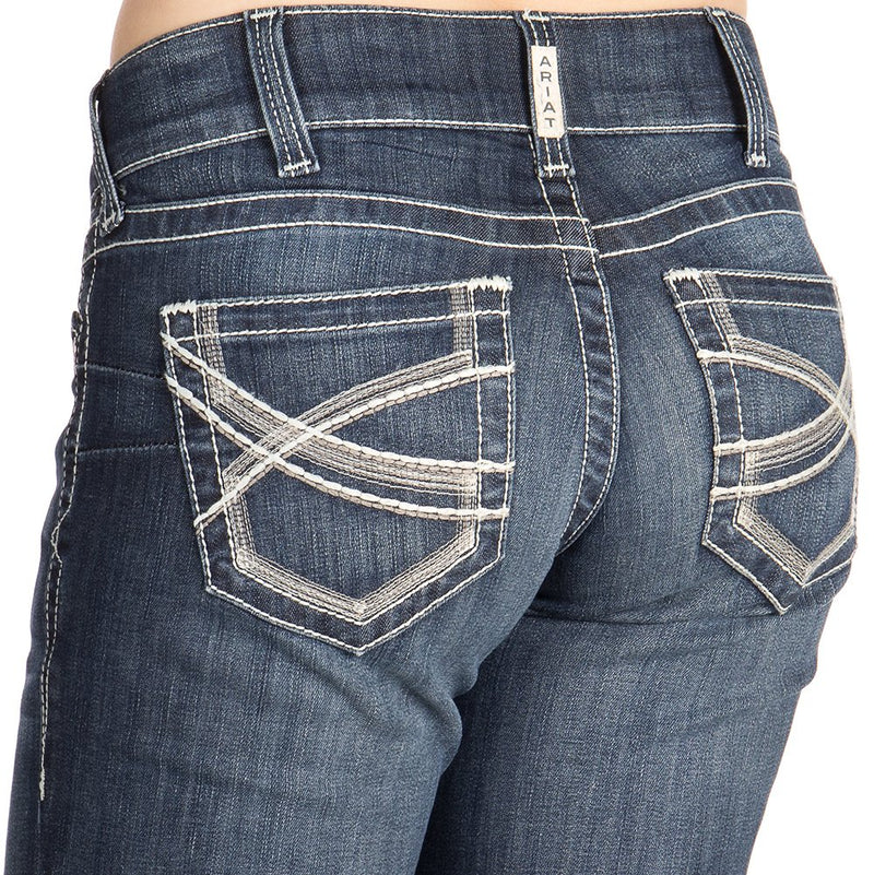 Ariat Ladies REAL Ivory Straight Leg Jeans
