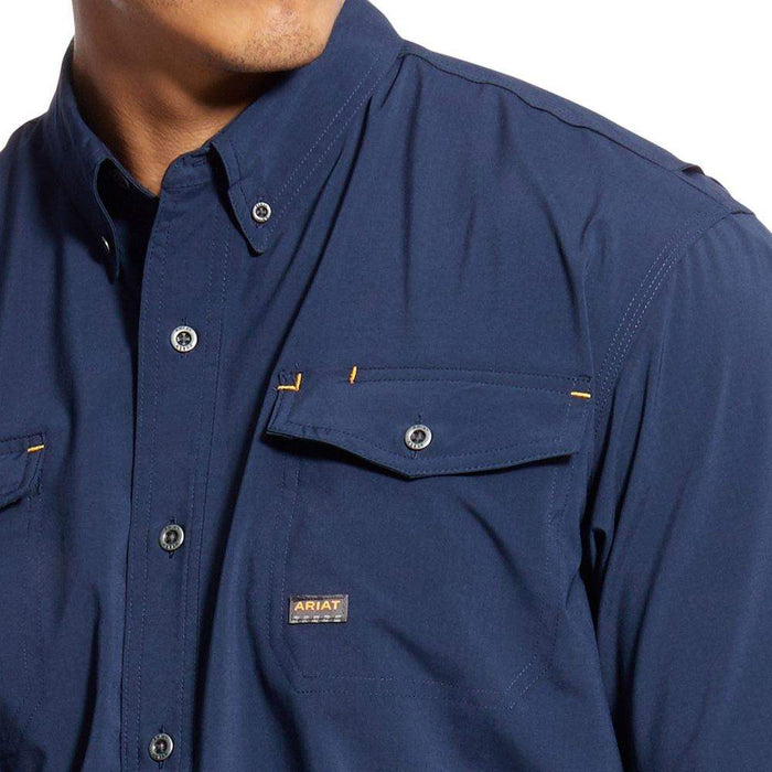 Ariat Men's Rebar VentTek Navy Work Shirt