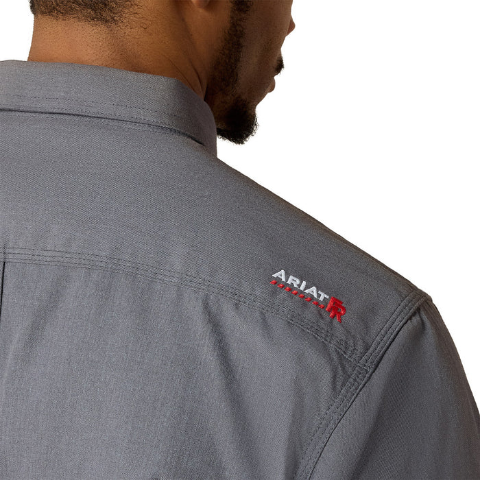 Ariat Men's Feather Light FR Gunmetal Work Shirt