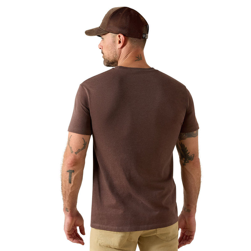 Ariat Men's Liberty USA Brown Digi Camo Tee Shirt