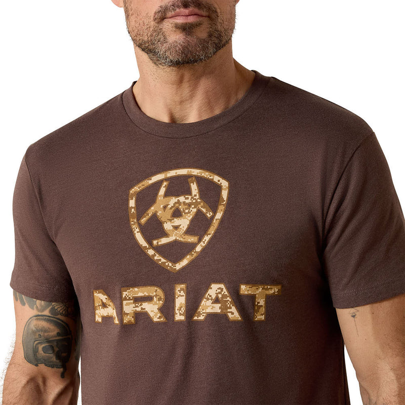 Ariat Men's Liberty USA Brown Digi Camo Tee Shirt