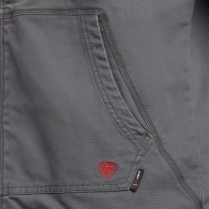 Ariat Men's FR DuraLight Cordura Iron Grey Canvas Jacket