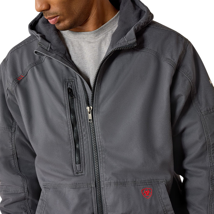 Ariat Men's FR DuraLight Cordura Iron Grey Canvas Jacket