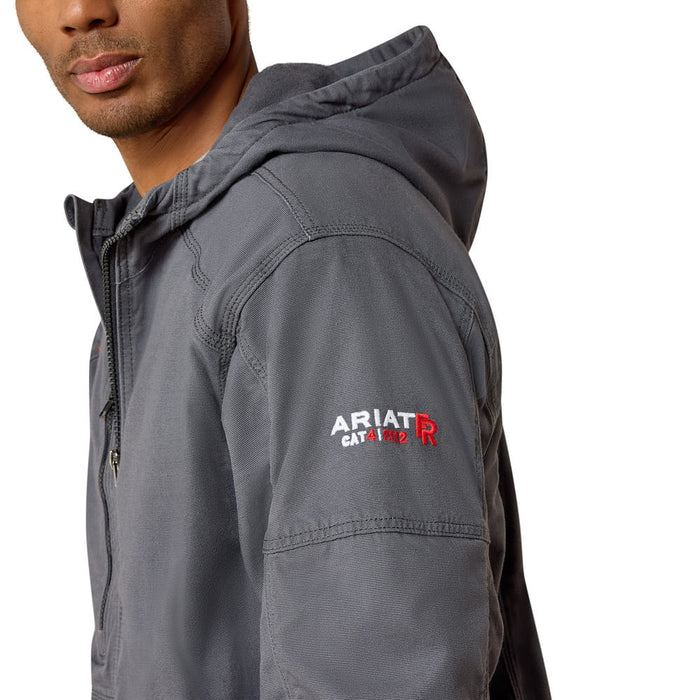 Ariat Men's FR DuraLight Cordura Iron Grey Canvas Jacket