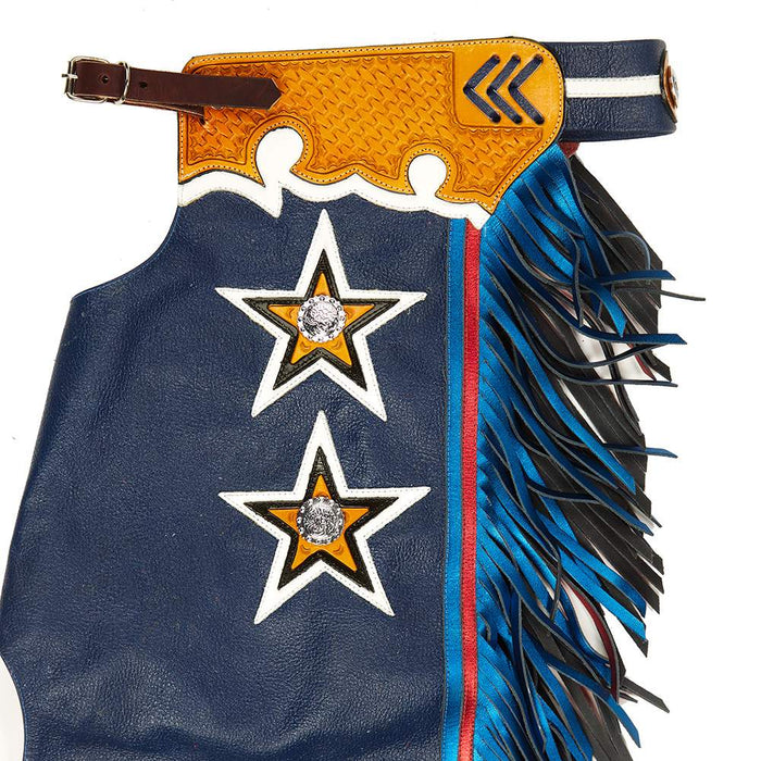 Jerry Beagley Braiding Company Medium Youth Chap w/Flag