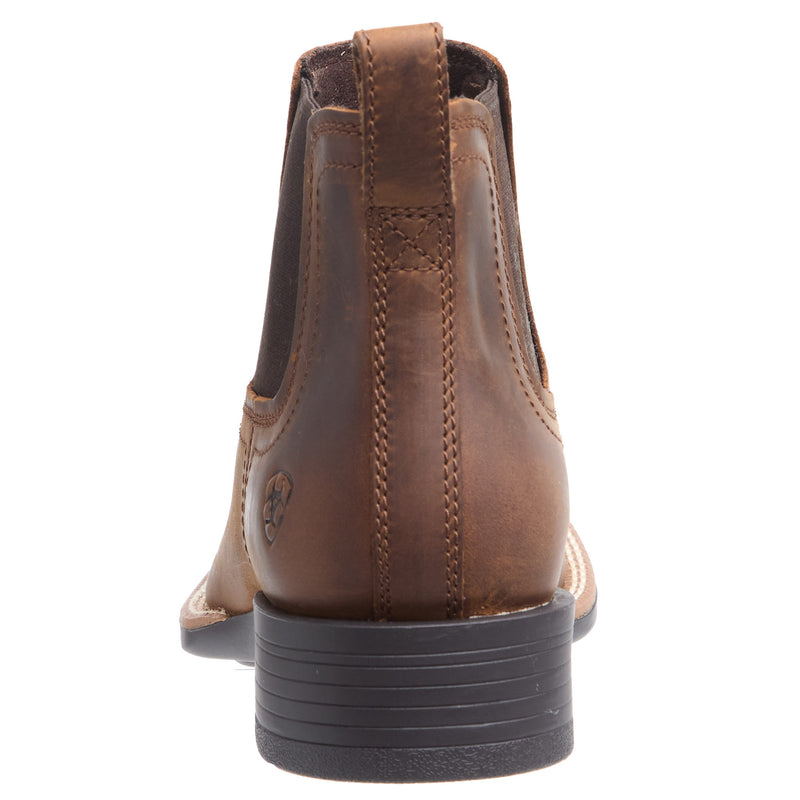 Ariat Mens Booker Ultra Brown Slip On Western Boot