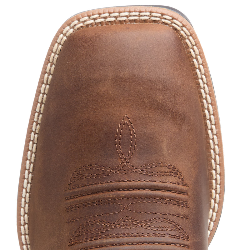 Ariat Mens Booker Ultra Brown Slip On Western Boot