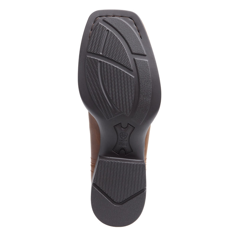 Ariat Mens Booker Ultra Brown Slip On Western Boot