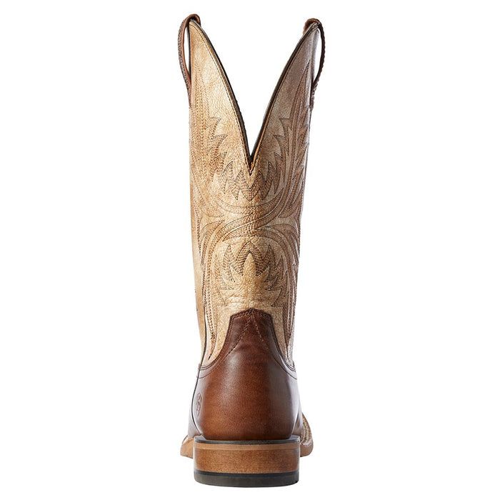 Ariat Men's Ariat Red Brown Cowhand 13in. Tarnished Alabaster Top Cowboy Boots