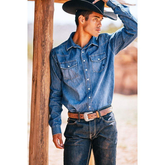 Ariat Men's Retro Stone Denim Snap Shirt
