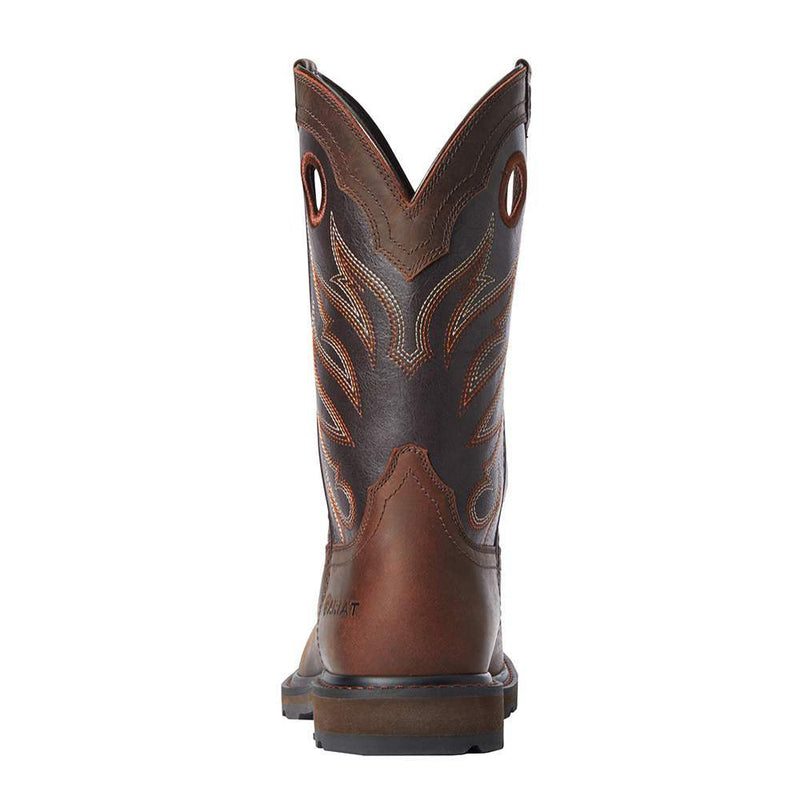 Ariat Men's Groundwork Bitter Brown 11in. Brown Top Steel Wide Square Toe