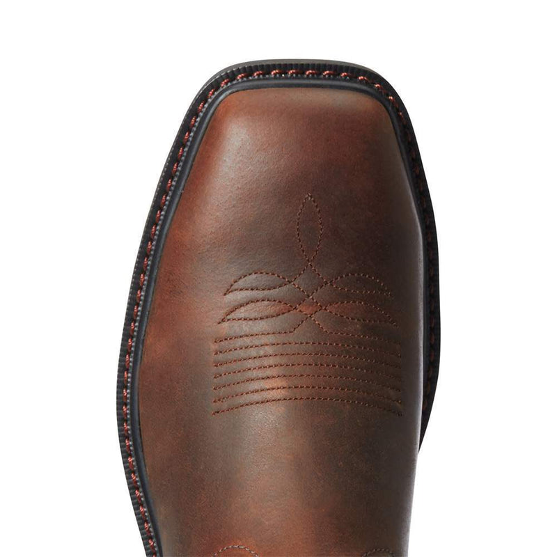 Ariat Men's Groundwork Bitter Brown 11in. Brown Top Steel Wide Square Toe