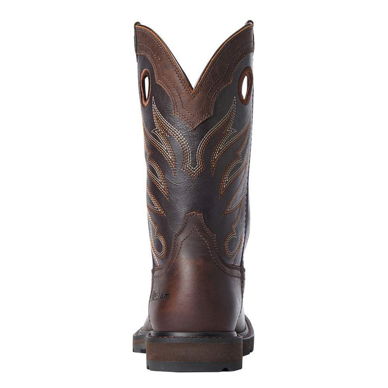 Ariat MEN`S GROUNDWORK WST BROWN 11` BITTER BROW SOFT TOE WORK