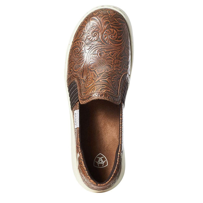 Ariat Womens Brown Floral Embossed Ryder Casual