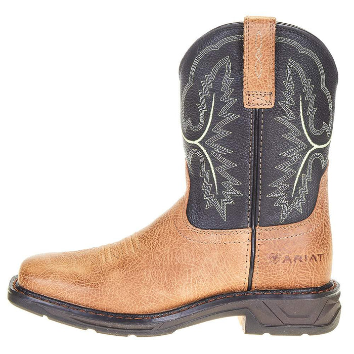 Ariat Youth Bark and Black Forest Workhog XT Cowboy Boot
