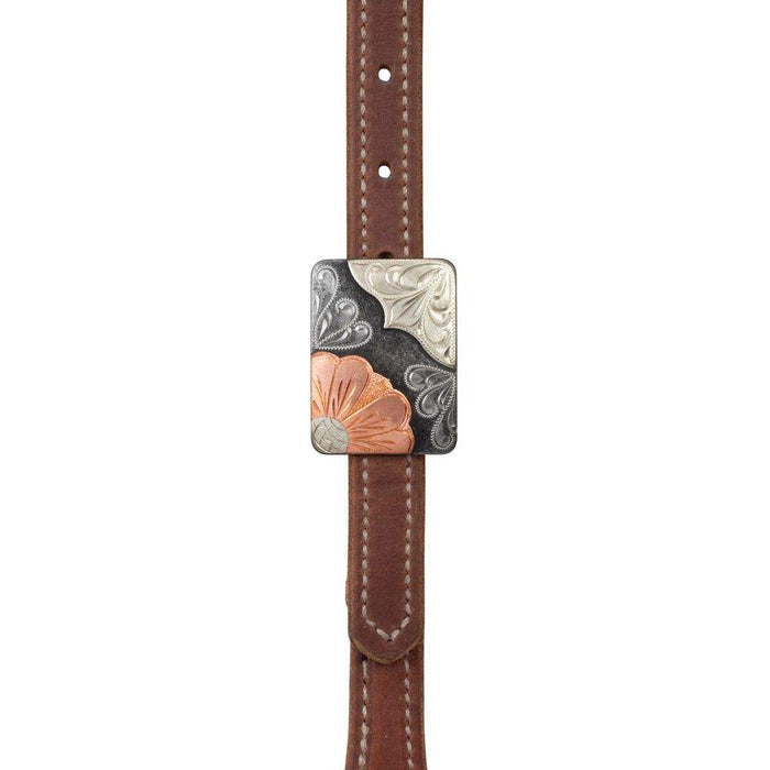 Weaver Leather ProTack Copper Flower Buckle Browband Headstall