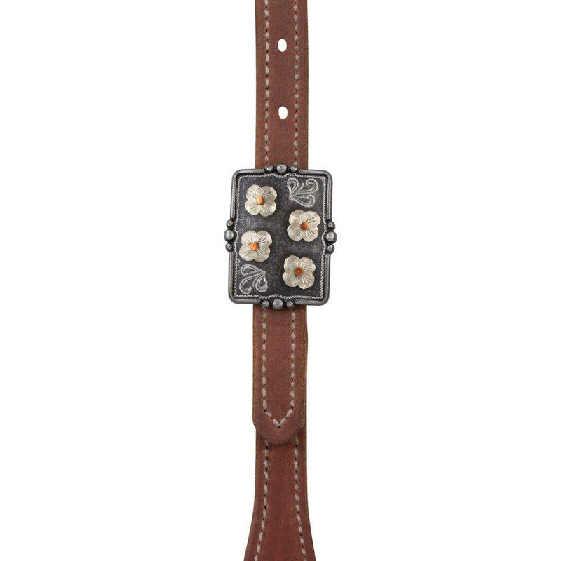 Weaver Leather ProTack Silver Flower Browband Headstall