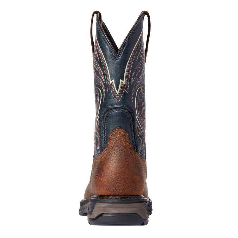 Ariat MEN`S WORKHOG XT COTTONWOOD BROWN OILED 11` MIDNIGHT BLUE TOP