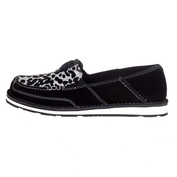 Ariat Womens Black Silver Leopard Print Print Cruiser