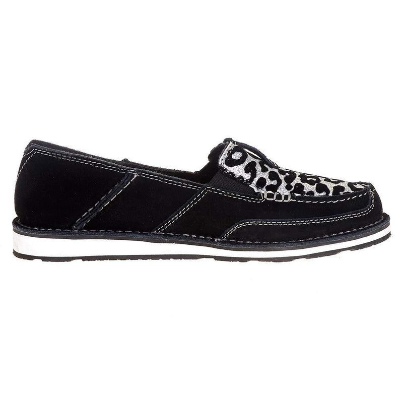 Ariat Womens Black Silver Leopard Print Print Cruiser