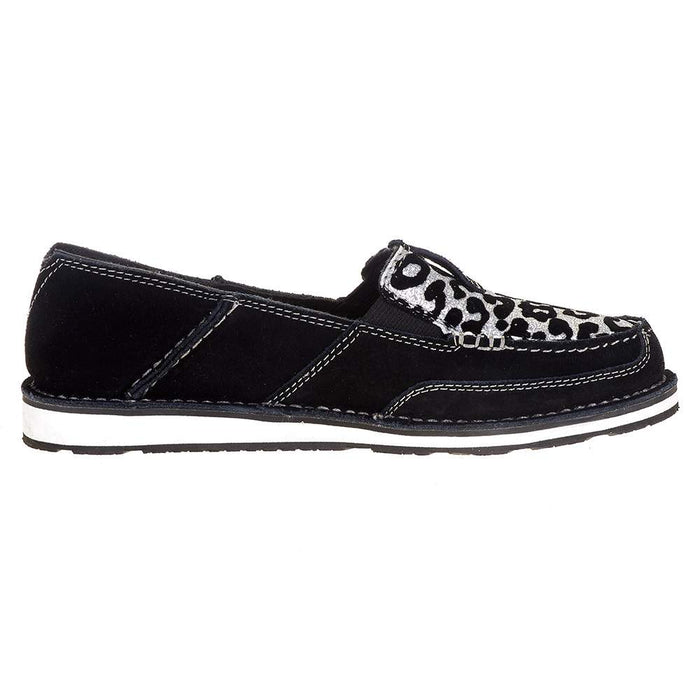 Ariat Womens Black Silver Leopard Print Print Cruiser