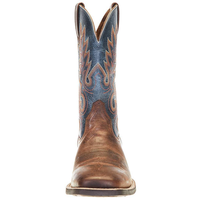 Ariat Men's Layton Weathered Chestnut 11in. Rail Blue Top Square Toe Boot