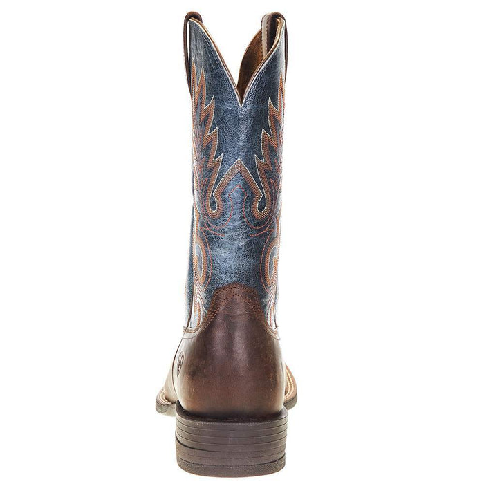 Ariat Men's Layton Weathered Chestnut 11in. Rail Blue Top Square Toe Boot