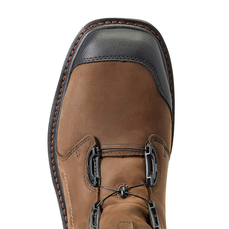 Ariat Men`s Workhog Xt 8in. Boa H20 Chocolate Brown Carbon Toe Work Boot