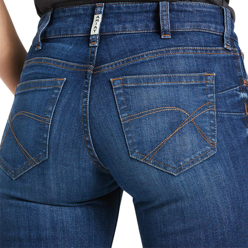 Ariat Women's R.E.A.L. Mid Rise Candace Straight Jean