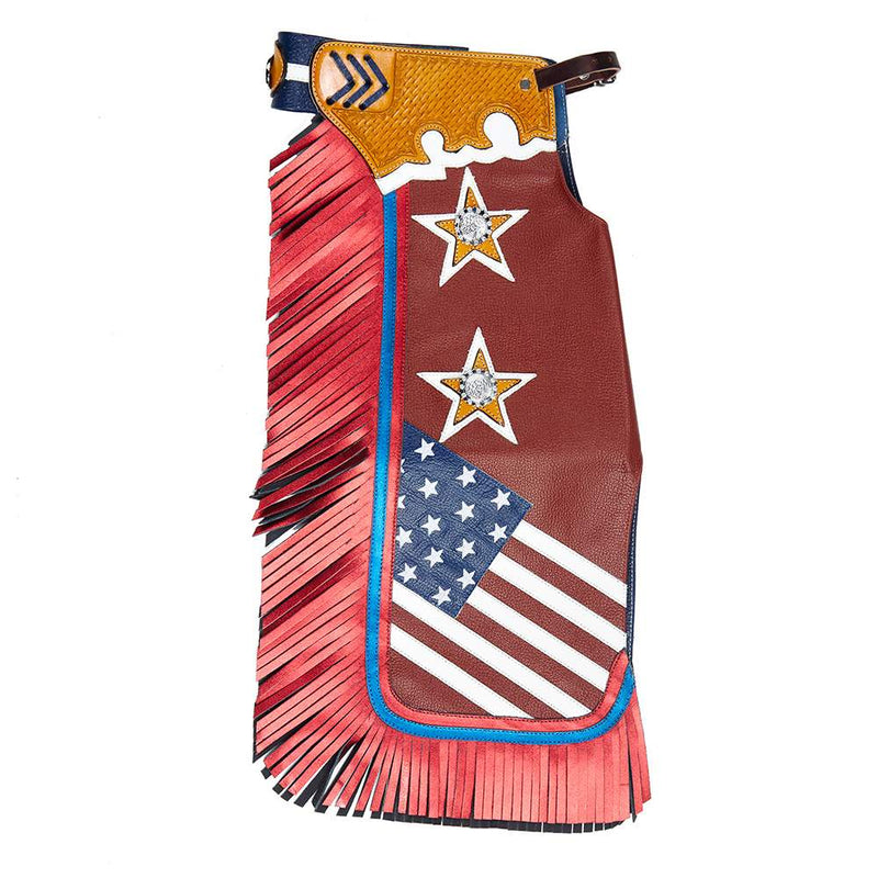 Jerry Beagley Braiding Company Child/Peewee Chaps w/Flag