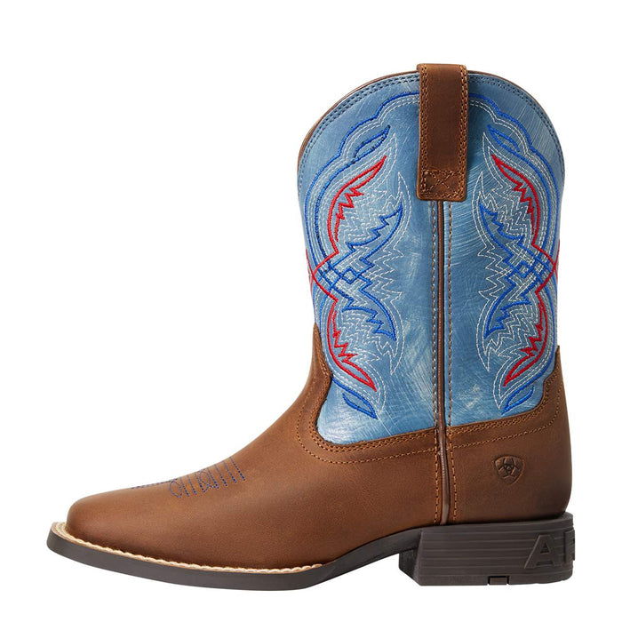 Ariat Children's/Youth Brown Double Kicker Square Toe Western Boot