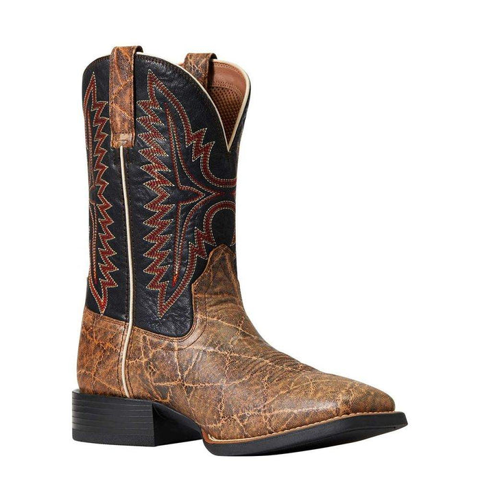 Ariat Men's Brown Sport Elephant Print Square Toe Western Boot